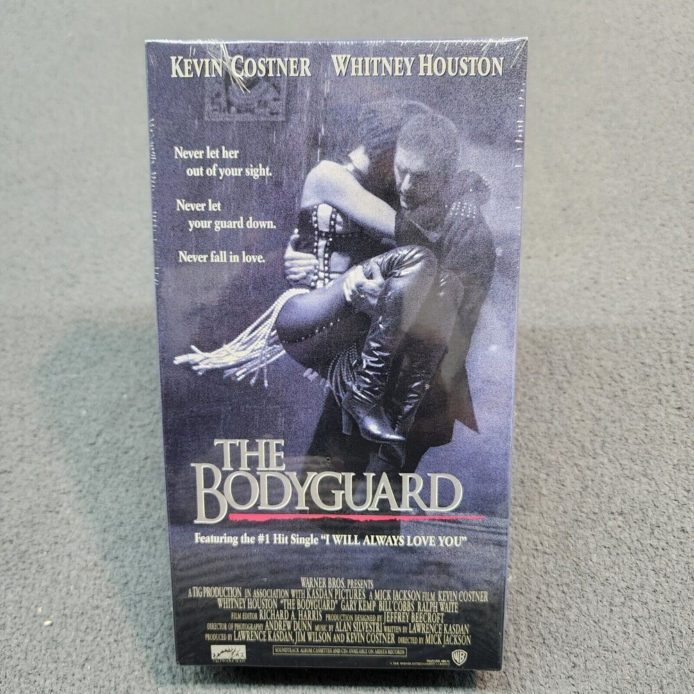 The Bodyguard VHS Movie featuring Kevin Costner & Whitney Houston New & Sealed